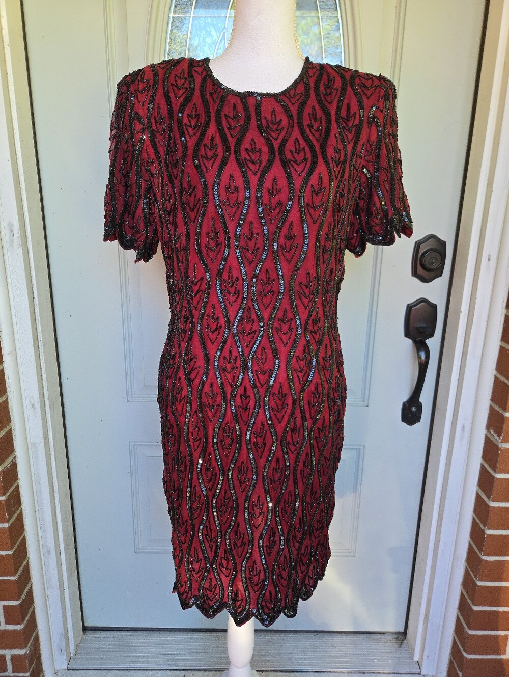 Vintage Stenay Beaded Cocktail Dress